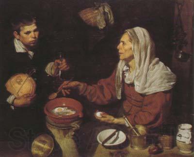 Diego Velazquez Old Woman Frying Eggs (df01) Norge oil painting art